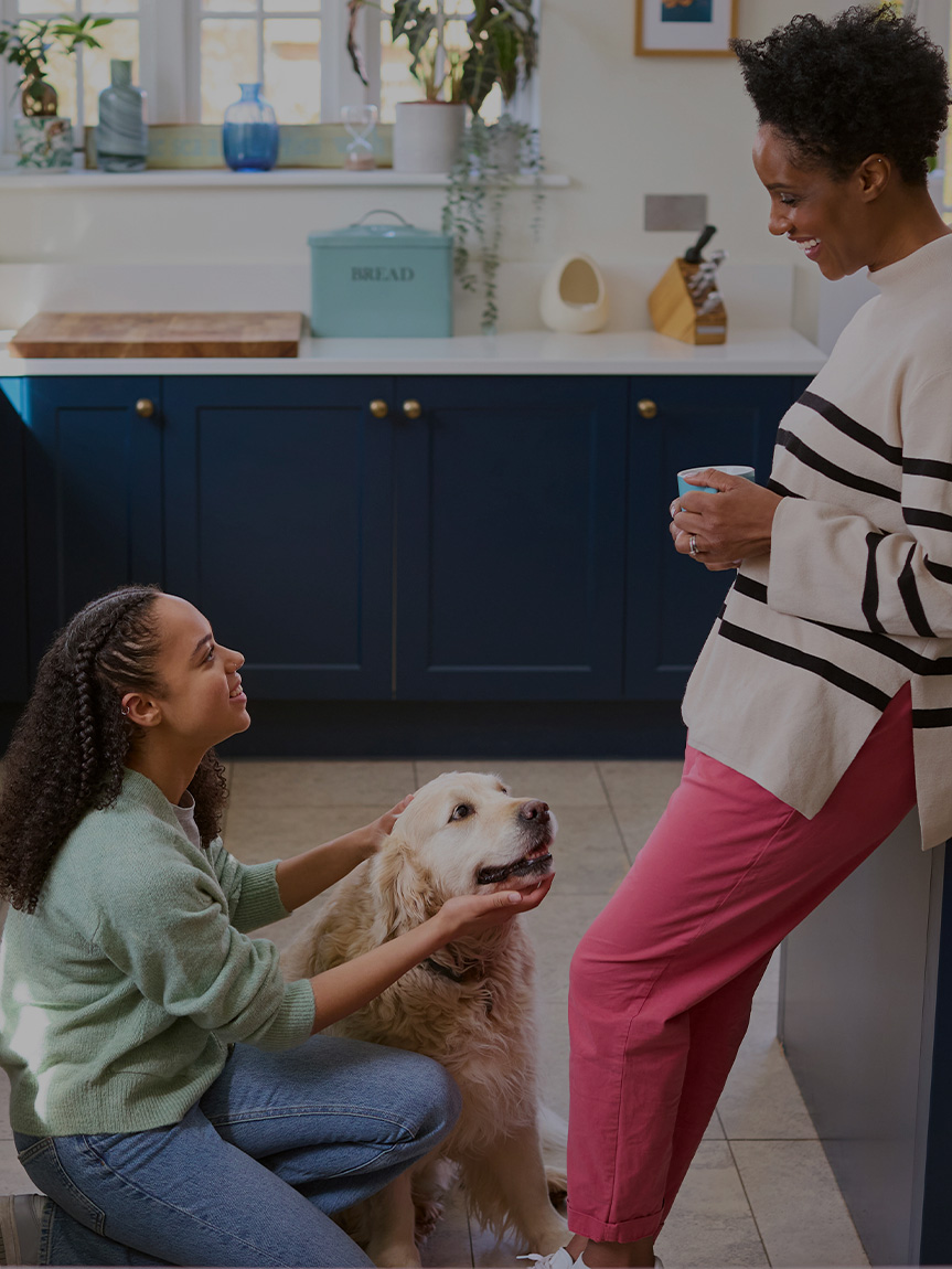 Room scene with mobile phone to show how our room visualizer tool works. 